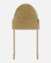 Load image into Gallery viewer, deux par deux Baby Mid Season Knit Hat w/Strings