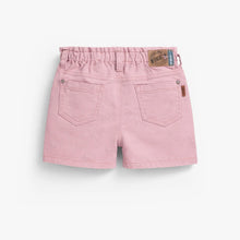 Load image into Gallery viewer, Souris Mini Girls Denim Shorts w/Floral Embroidery - Pink