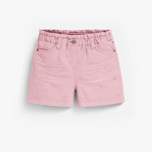 Load image into Gallery viewer, Souris Mini Girls Denim Shorts w/Floral Embroidery - Pink