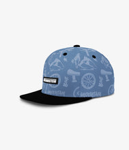 Load image into Gallery viewer, Headster Kids Gnarly Ride Snapback - Blue Fog