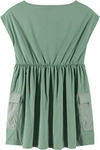Load image into Gallery viewer, Reima Girls Mallikas Dress - Stone Green