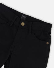 Load image into Gallery viewer, deux par deux Boys Stretch Twill Pants Black