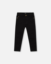 Load image into Gallery viewer, deux par deux Boys Stretch Twill Pants Black
