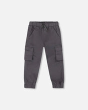 Load image into Gallery viewer, deux par deux Boys Twill Jogger Cargo Pants