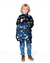 Load image into Gallery viewer, deux par deux Little Kids Backpack - Navy Animal Print