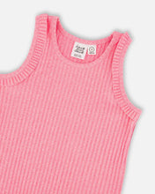 Load image into Gallery viewer, deux par deux Girls Rib Tank Top - Pink