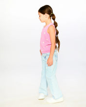 Load image into Gallery viewer, deux par deux Girls Crinkle Jersey Tank Top - Pink