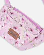 Load image into Gallery viewer, deux par deux Fanny Pack - Purple Flower Print