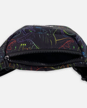 Load image into Gallery viewer, deux par deux Fanny Pack - Black Dinosaur Print