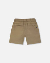 Load image into Gallery viewer, deux par deux Boys Parachute Shorts With Patch Pockets - Beige