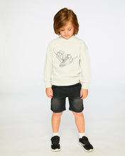 Load image into Gallery viewer, deux par deux Boys French Terry Denim Shorts - Dark Grey