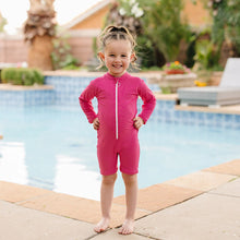Load image into Gallery viewer, Current Tyed "Brights" Hot Pink Sunsuit