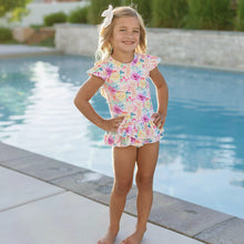 Load image into Gallery viewer, Current Tyed The "Isabella" Girls 2 Piece Twirl Rashguard Set