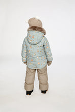 Load image into Gallery viewer, deux par deux Baby Two Piece Snowsuit - Blue Animal Print