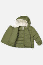 Load image into Gallery viewer, deux par deux Car Seat-Compatible Winter Coat - Olive Green