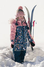 Load image into Gallery viewer, deux par deux DISCOVER One-Piece Snowsuit - Blue & Pink w/Unicorn Print