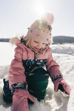 Load image into Gallery viewer, deux par deux DISCOVER One-Piece Snowsuit - Blue & Pink w/Unicorn Print