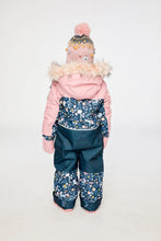 Load image into Gallery viewer, deux par deux DISCOVER One-Piece Snowsuit - Blue & Pink w/Unicorn Print
