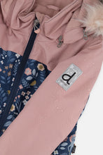 Load image into Gallery viewer, deux par deux DISCOVER One-Piece Snowsuit - Blue & Pink w/Unicorn Print