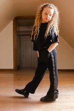 Load image into Gallery viewer, deux par deux Girls Milano Flare Legs Pants - Black