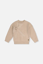 Load image into Gallery viewer, deux par deux Girls Sweater With Bow - Beige