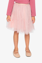Load image into Gallery viewer, deux par deux Girls Mesh Skirt - Pale Dusty Pink