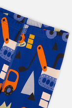 Load image into Gallery viewer, deux par deux Boys Two-Piece Organic Cotton Pajama Set - Blue Truck Print