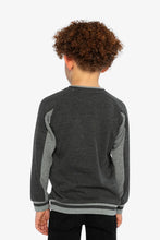 Load image into Gallery viewer, deux par deux Boys Flat Back Rib Sweatshirt - Grey