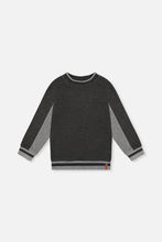 Load image into Gallery viewer, deux par deux Boys Flat Back Rib Sweatshirt - Grey
