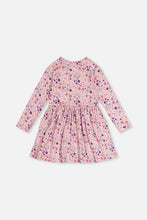 Load image into Gallery viewer, deux par deux Girls Long-Sleeved Dress - Pink Daisy Print