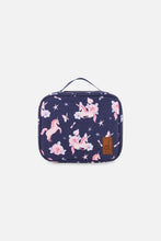 Load image into Gallery viewer, deux par deux Snack Box - Navy Unicorn Print