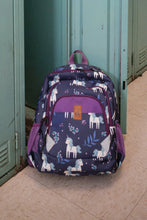 Load image into Gallery viewer, deux par deux Little Kids Backpack - Blue Unicorn Print