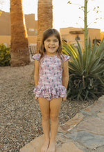 Load image into Gallery viewer, Current Tyed The "Kinsley" Girls 2 Piece Twirl Rashguard Set