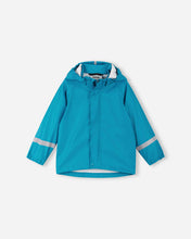 Load image into Gallery viewer, Reima Lampi Rubber Rain Jacket - Aquatic Blue