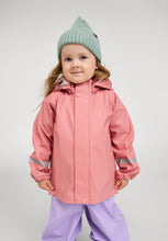 Load image into Gallery viewer, Reima Lampi Rubber Rain Jacket - Rose Blush