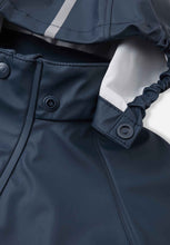 Load image into Gallery viewer, Reima Lampi Rubber Rain Jacket - Navy