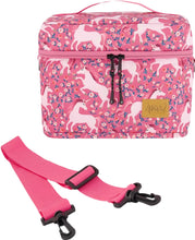 Load image into Gallery viewer, deux par deux Printed Lunch Box - Pink Unicorns