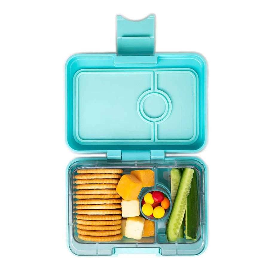 Yumbox, MiniSnack 3 compartment lunch box + tray, Ami Green - Thread
