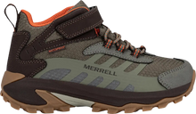 Load image into Gallery viewer, Merrell Boys Moab Speed 2 Mid AC Waterproof - Brown/Olive