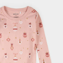 Load image into Gallery viewer, Petit Lem Girls Ornaments Print on Rose PJ Set
