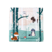 Load image into Gallery viewer, Little Big Friends Reversible Patchwork Play Mat - Forest
