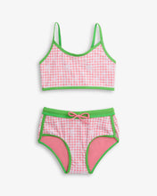 Load image into Gallery viewer, Appaman Girls Stella Swim Short Set - Pink Gingham