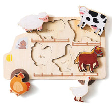 Load image into Gallery viewer, Peaks & Valleys Farm Animal Wooden Puzzle