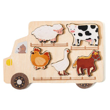 Load image into Gallery viewer, Peaks & Valleys Farm Animal Wooden Puzzle