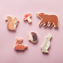 Load image into Gallery viewer, Peaks & Valleys Woodland Friends Wooden Puzzle