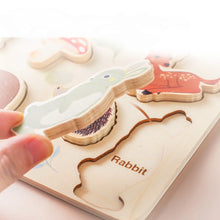 Load image into Gallery viewer, Peaks & Valleys Woodland Friends Wooden Puzzle