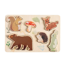 Load image into Gallery viewer, Peaks & Valleys Woodland Friends Wooden Puzzle