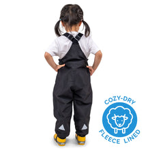 Load image into Gallery viewer, Jan & Jul Kids Fleece Lined Cozy-Dry Rain Bib Pants