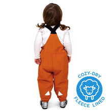 Load image into Gallery viewer, Jan & Jul Kids Fleece Lined Cozy-Dry Rain Bib Pants