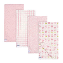 Load image into Gallery viewer, Gerber Flannel Receiving Blankets - 4PK